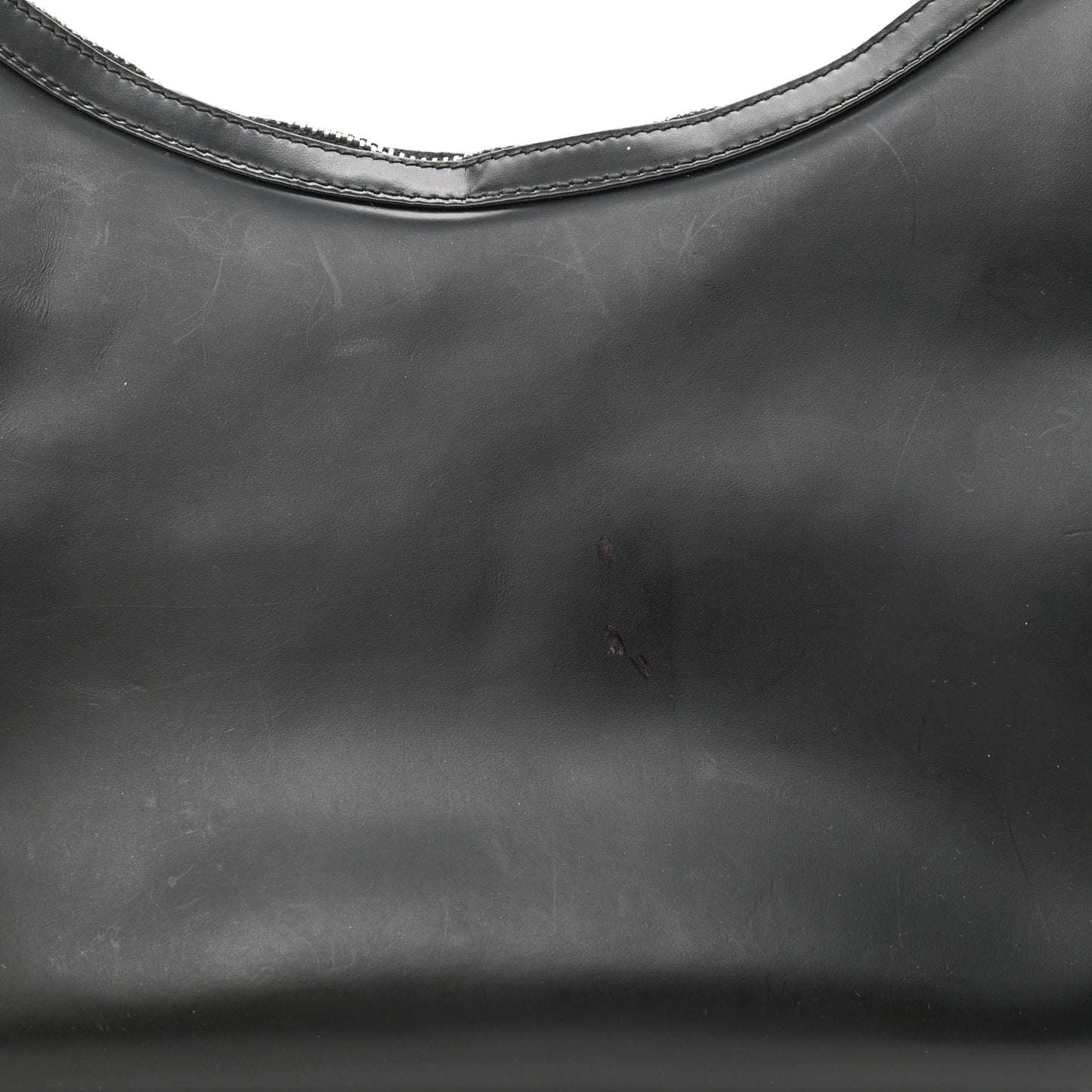 Calfskin Interlocking G Shoulder Bag Black