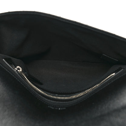 Chanel Grained Calfskin Quilted CC Box Pouch Black 5 of 12
