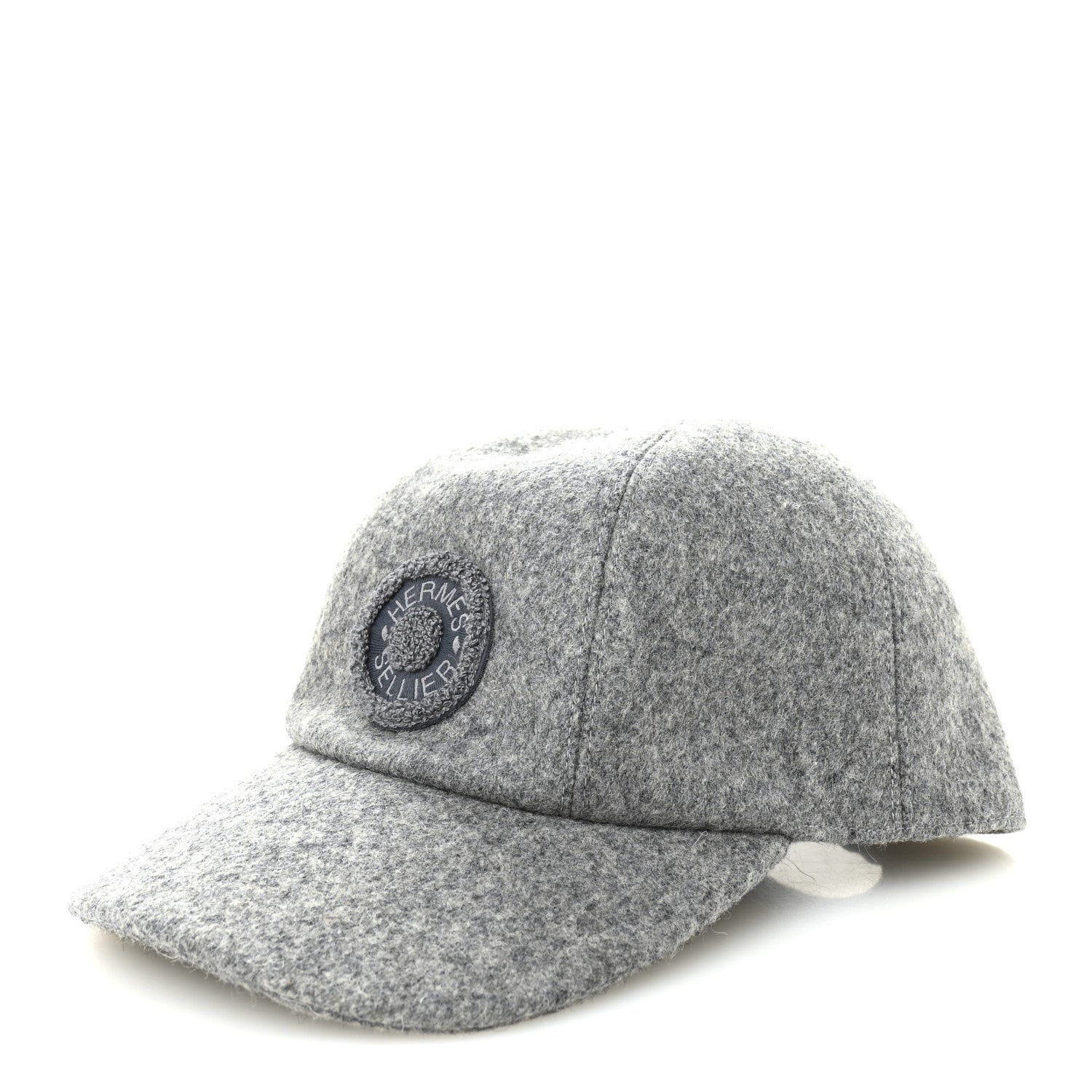 Hermes Wool Davis Varsity Cap Gris Clair 1 of 8
