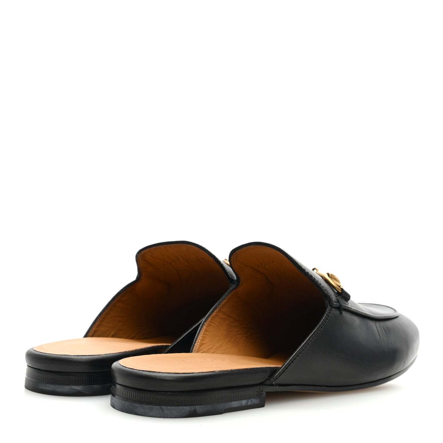 Gucci Calfskin Womens Princetown Slippers 36.5 Black 4 of 8