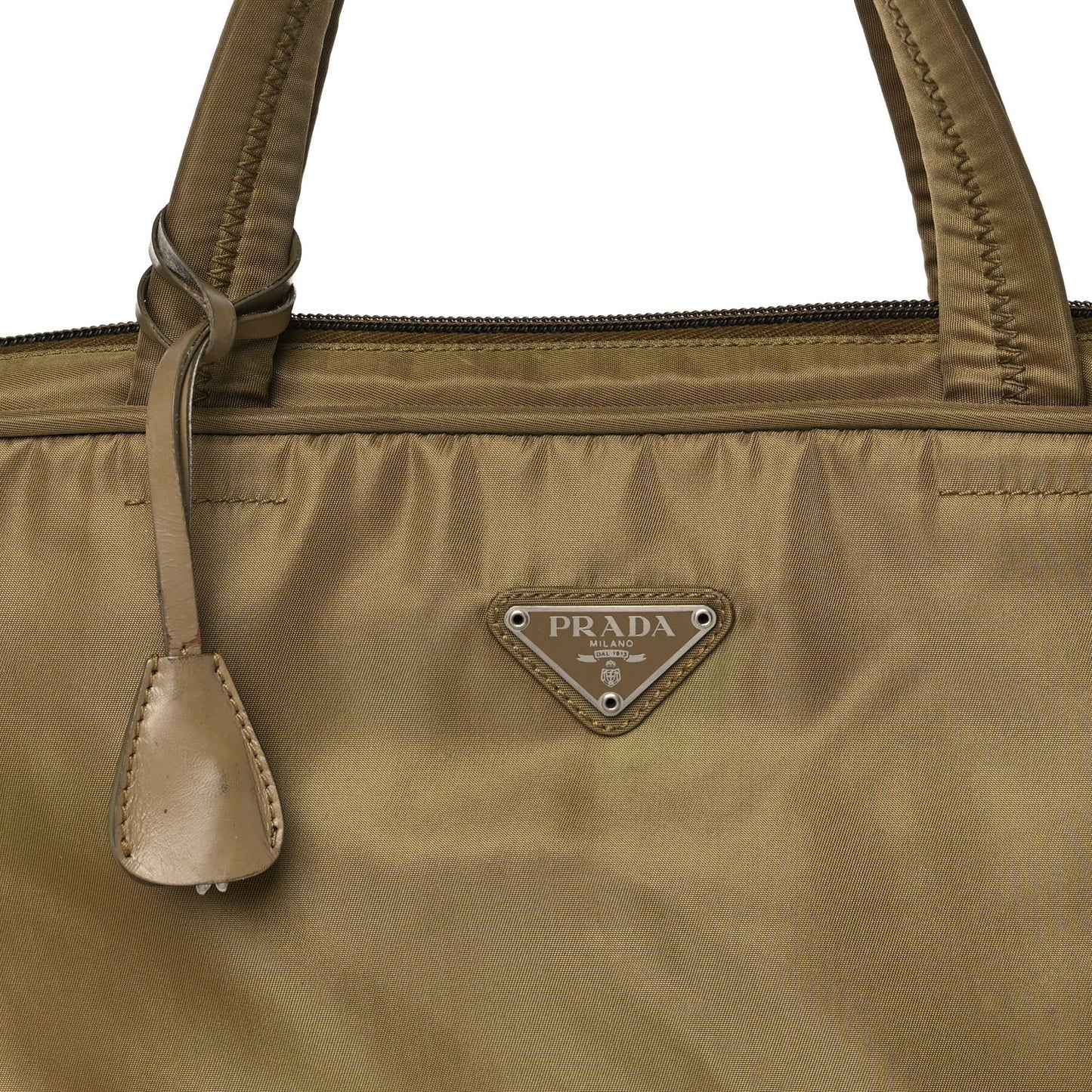 Tessuto Nylon Shopping Tote Green