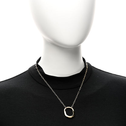 Tiffany 18K Yellow Gold Diamond Medium Lock Pendant Necklace 2 of 6