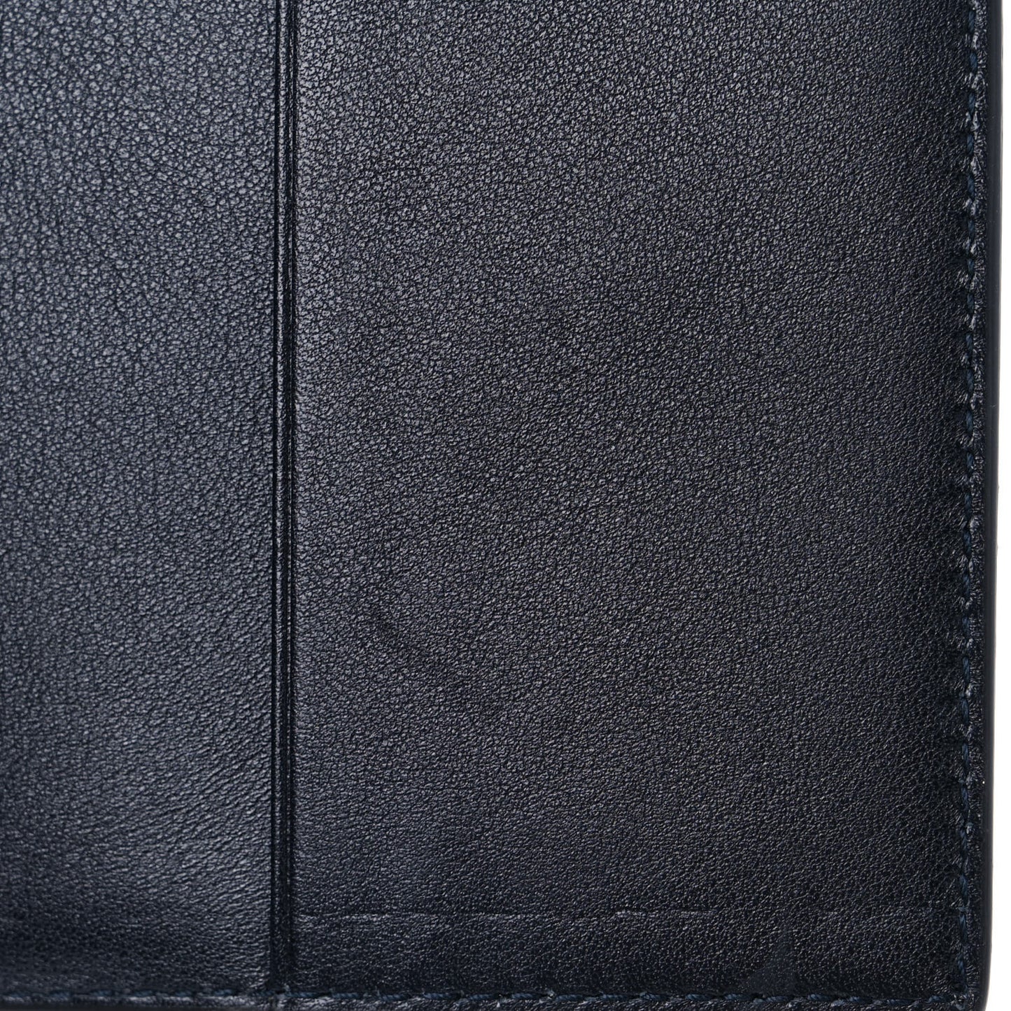 Calfskin Oblique Passport Holder Blue