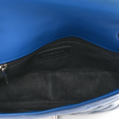 Chanel Patent Quilted Small Coco Shine Flap Blue 5 of 12