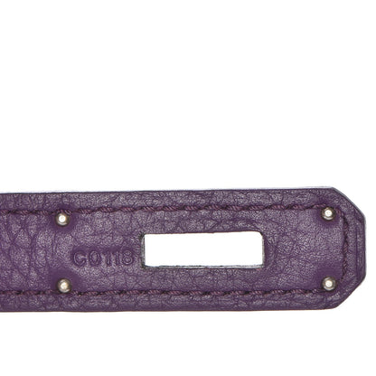 Hermes Taurillon Clemence Kelly Retourne 35 Ultraviolet 18 of 34