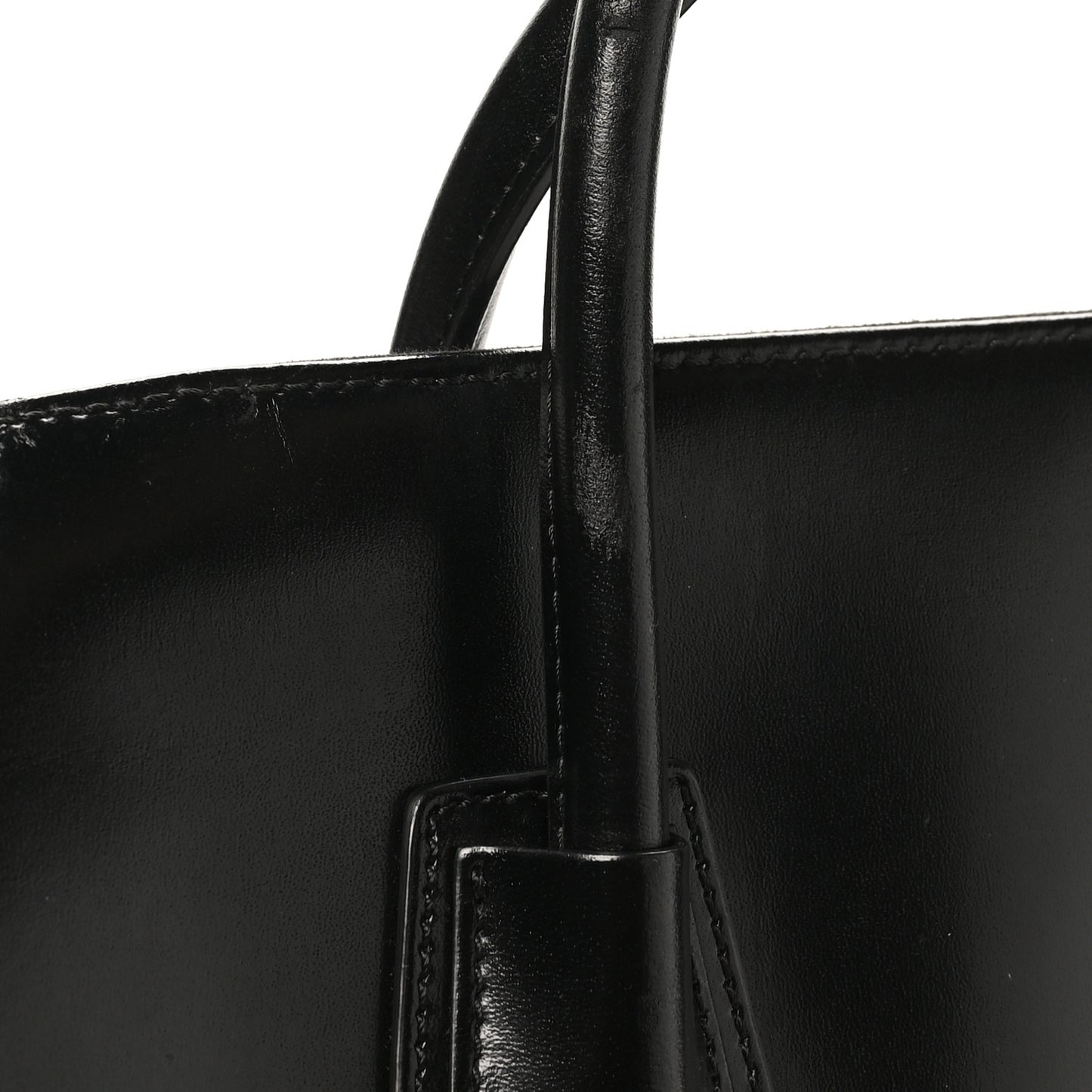 Shiny Lord Calfskin Medium Antigona Black