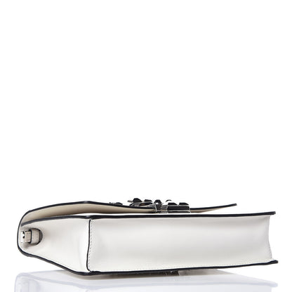 Prada Saffiano City Calfskin Studded Large Elektra Shoulder Bag White 4 of 7