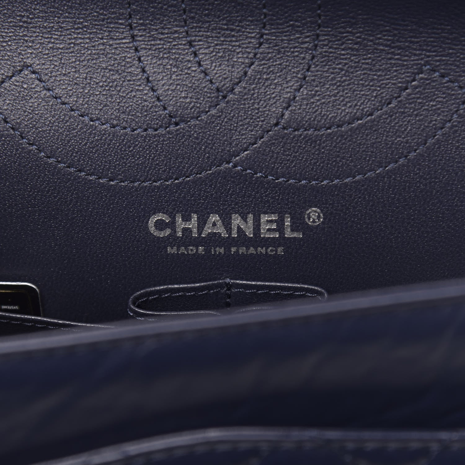 Chanel Aged Calfskin Quilted 2.55 Reissue 226 Flap Navy Blue 6 of 11