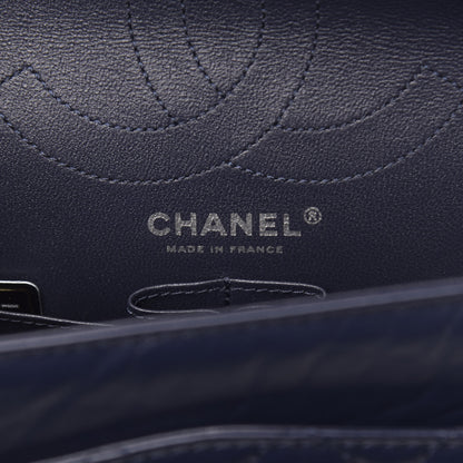 Chanel Aged Calfskin Quilted 2.55 Reissue 226 Flap Navy Blue 6 of 11