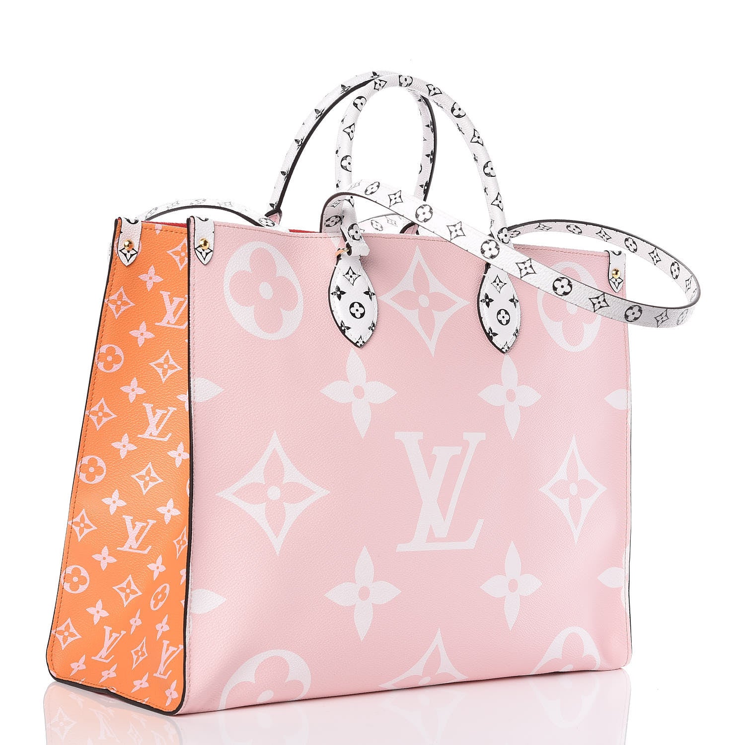 Louis Vuitton Monogram Giant Onthego GM Rouge Rose 3 of 9