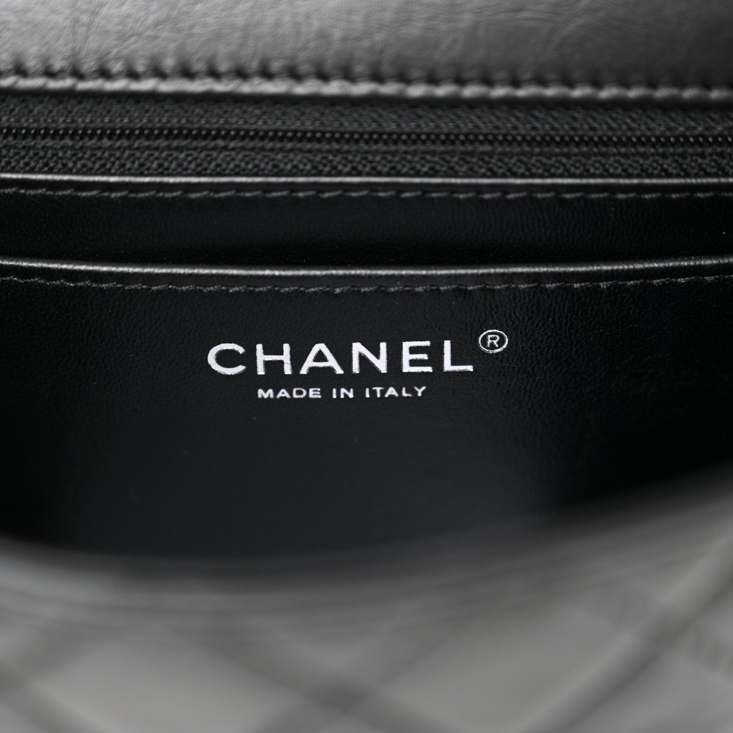 Aged Calfskin Quilted 2.55 Reissue Mini Flap So Black
