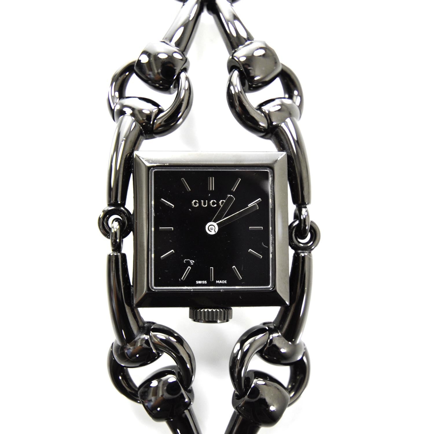 Gucci Stainless Steel 25mm Signoria Quartz Watch Black 6 of 6