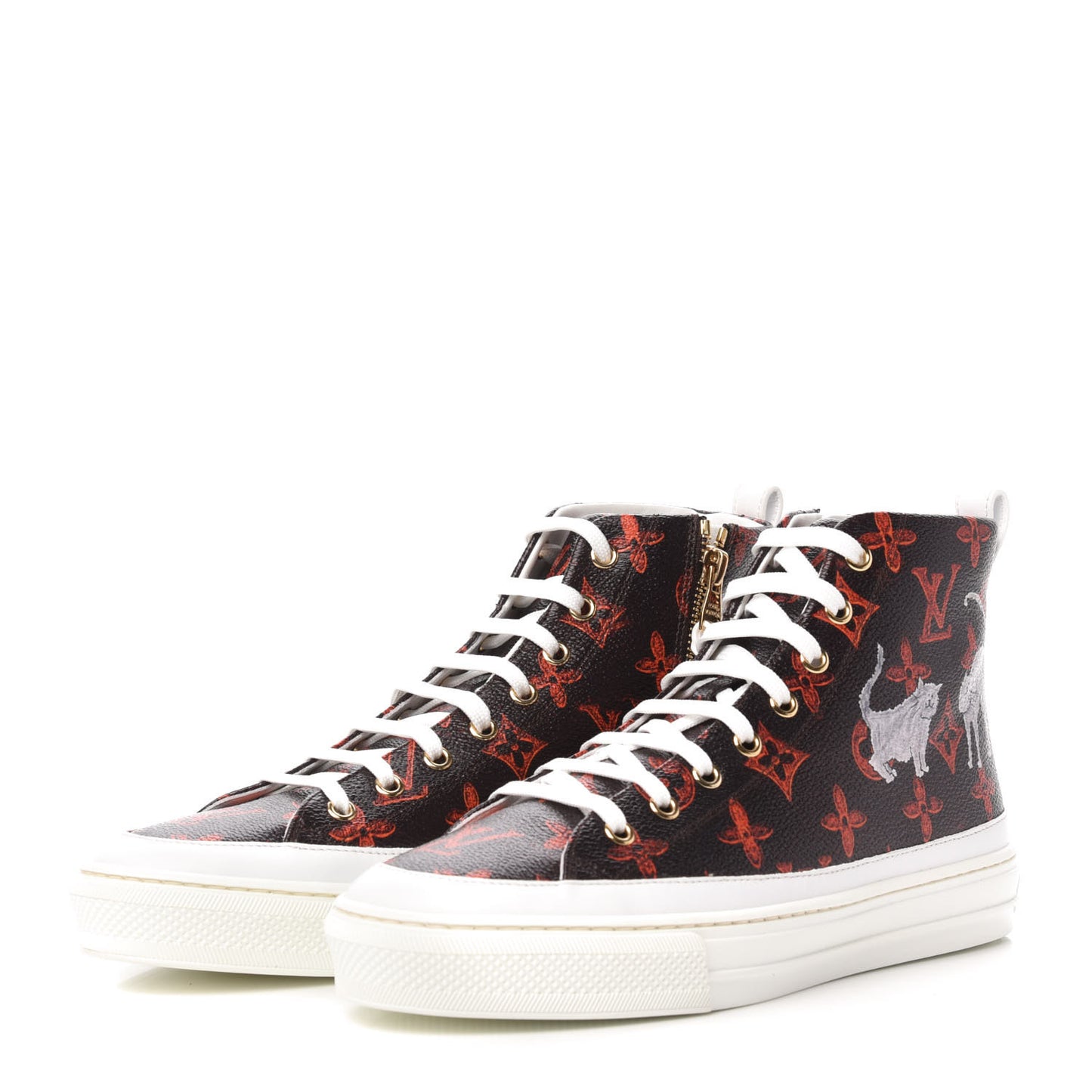 Catogram Stellar Sneaker Boots 38 Marron