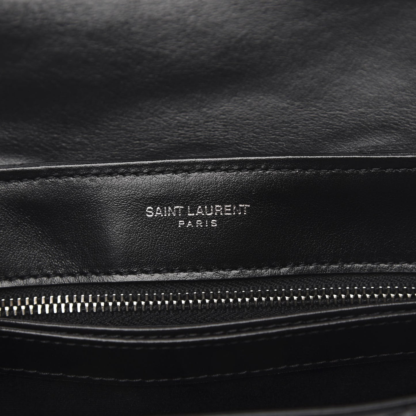 Calfskin Y Quilted Monogram Toy Loulou Crossbody Bag Black
