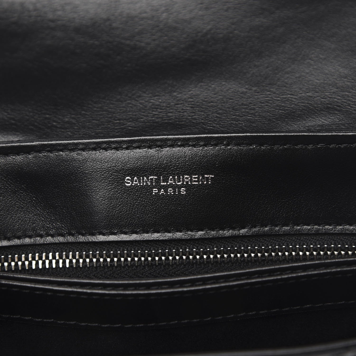 Saint Laurent Calfskin Y Quilted Monogram Toy Loulou Crossbody Bag Black 6 of 11