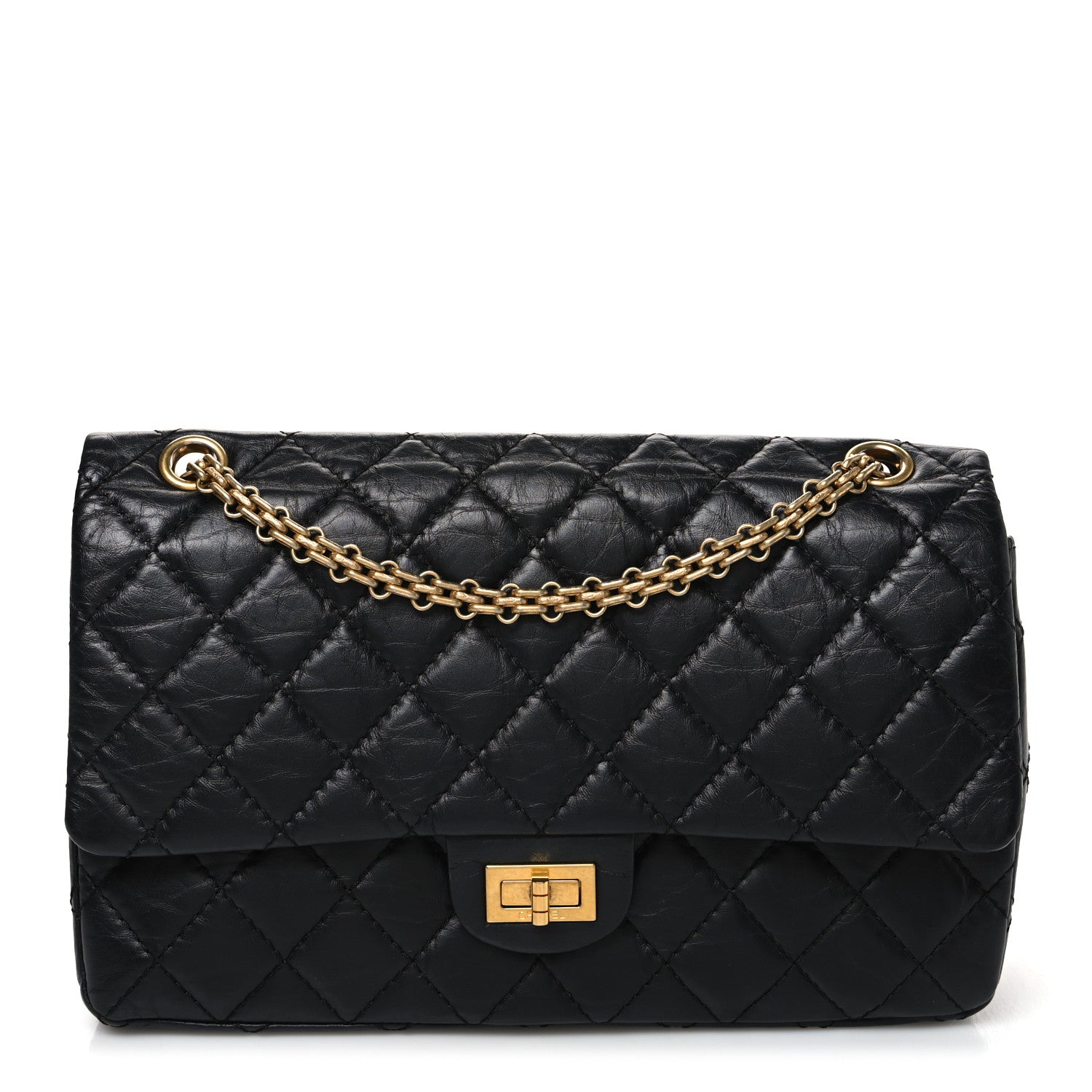 Chanel Aged Calfskin Quilted 2.55 Reissue 226 Flap Black 1 of 10