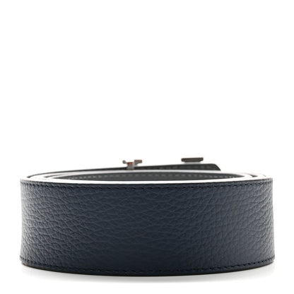 Louis Vuitton Taurillon Calfskin 30mm LV Initiales Reversible Belt 100 40 Navy 4 of 9