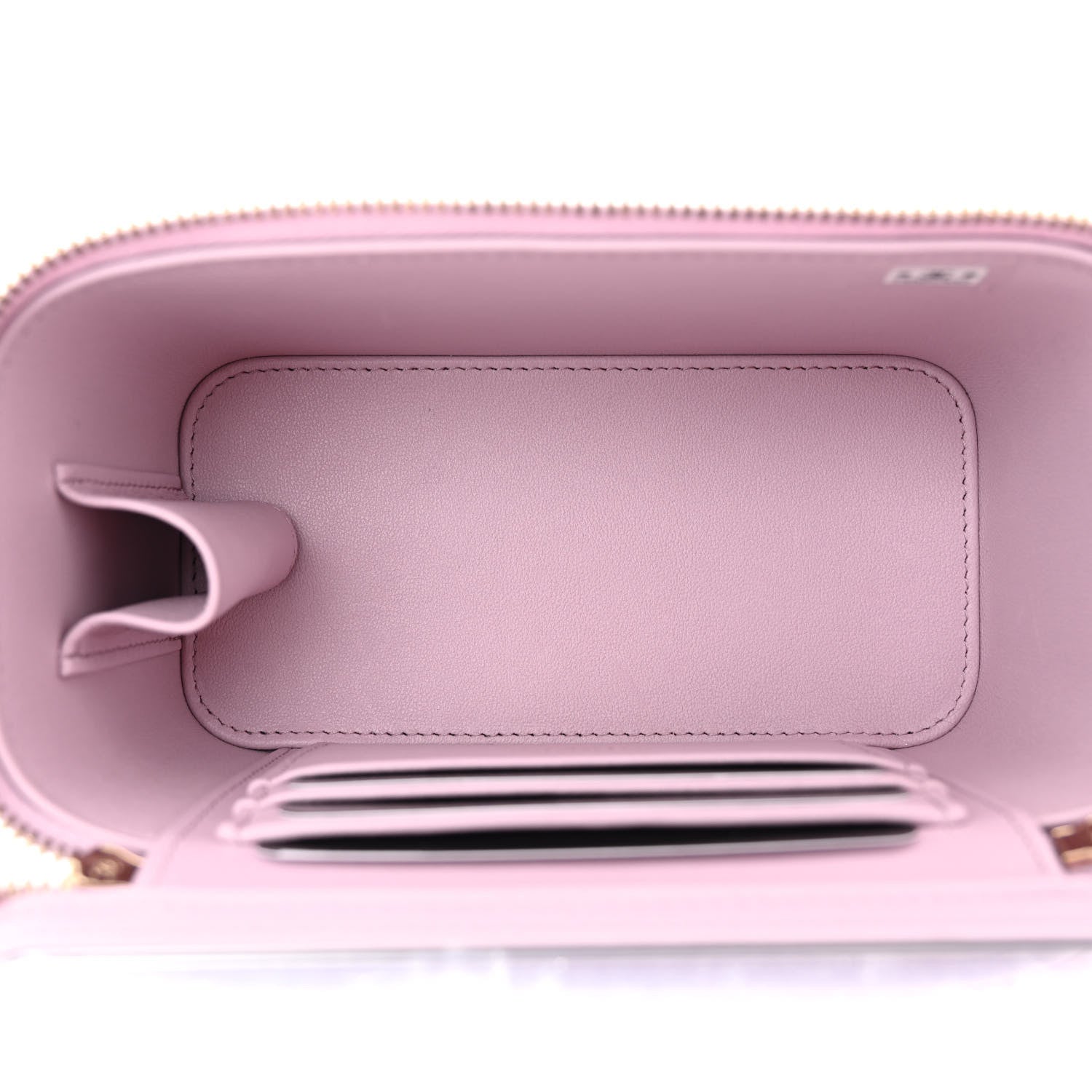Chanel Lambskin Quilted Small Top Handle Vanity Case With Chain Light Pink 5 of 12