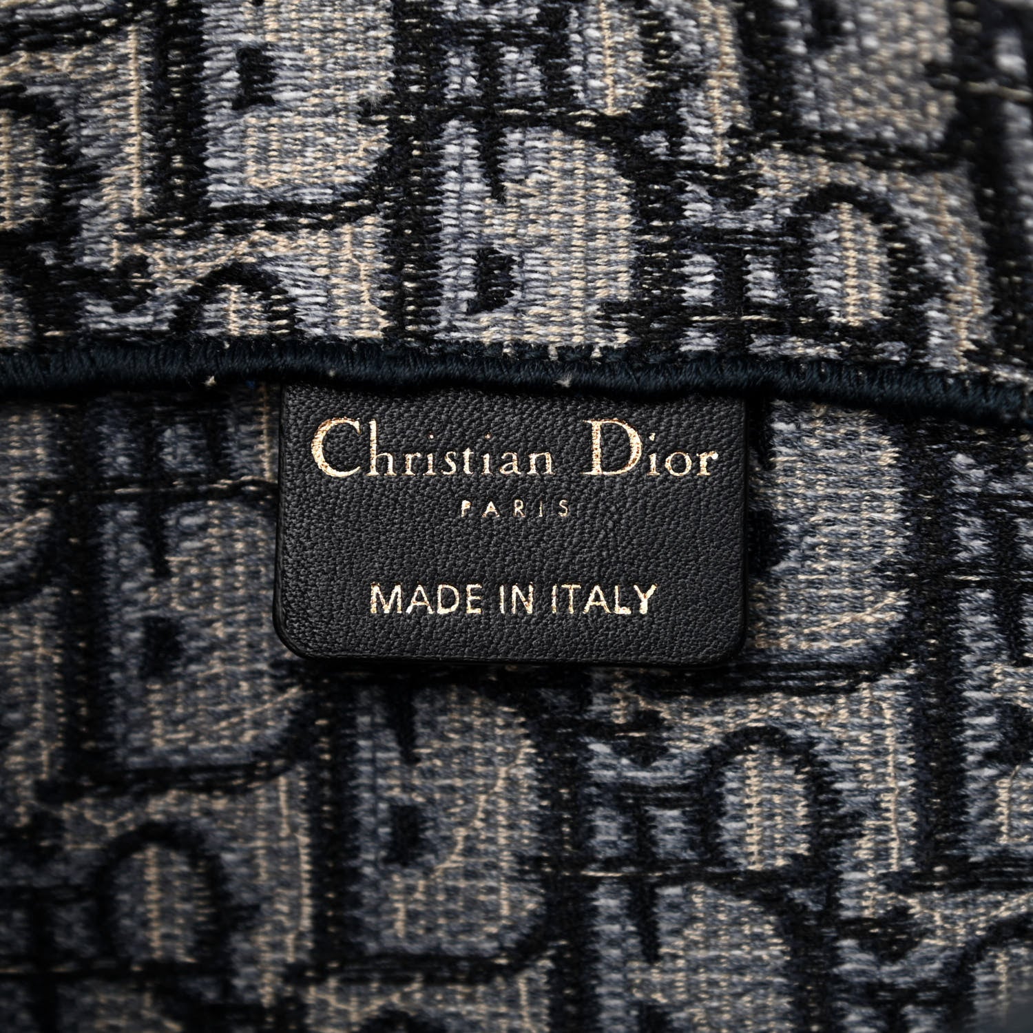Christian Dior Oblique Slim Saddle Pouch Blue 6 of 9