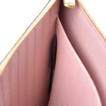 Louis Vuitton Damier Ebene Neverfull MM GM Pochette Rose Ballerine 7 of 7