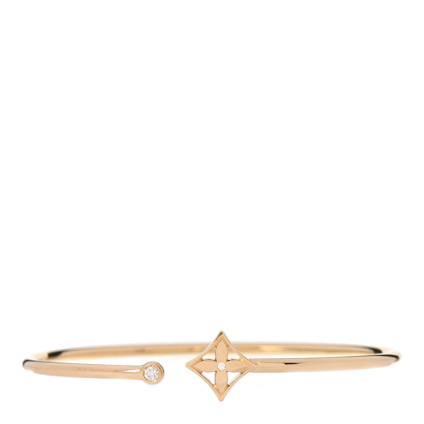 18K Yellow Gold Diamond Idylle Blossom Twist Bracelet