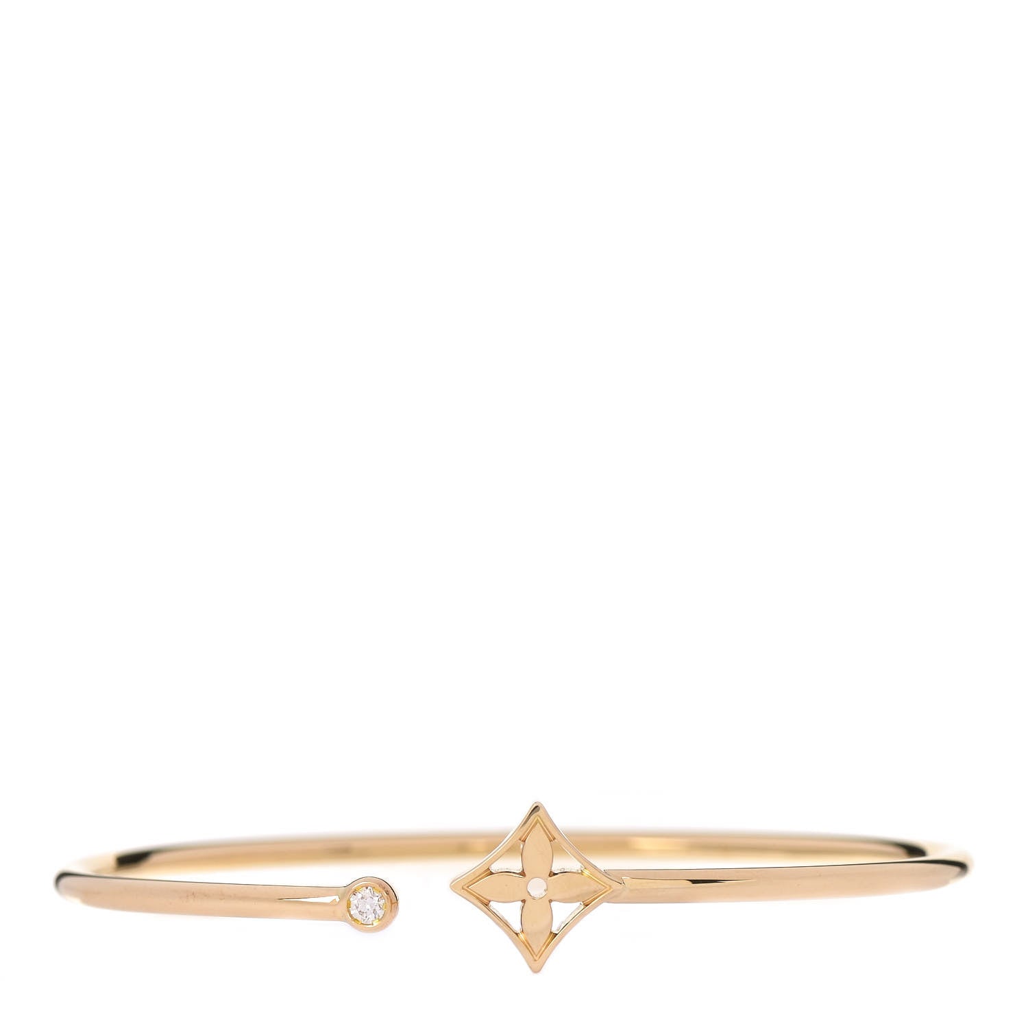 Louis Vuitton 18K Yellow Gold Diamond Idylle Blossom Twist Bracelet 1 of 4