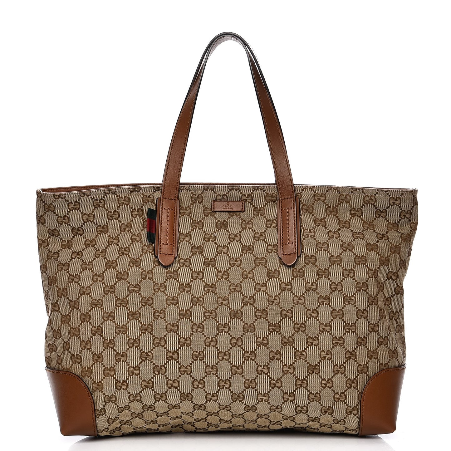 Monogram Large Original Tote Tan