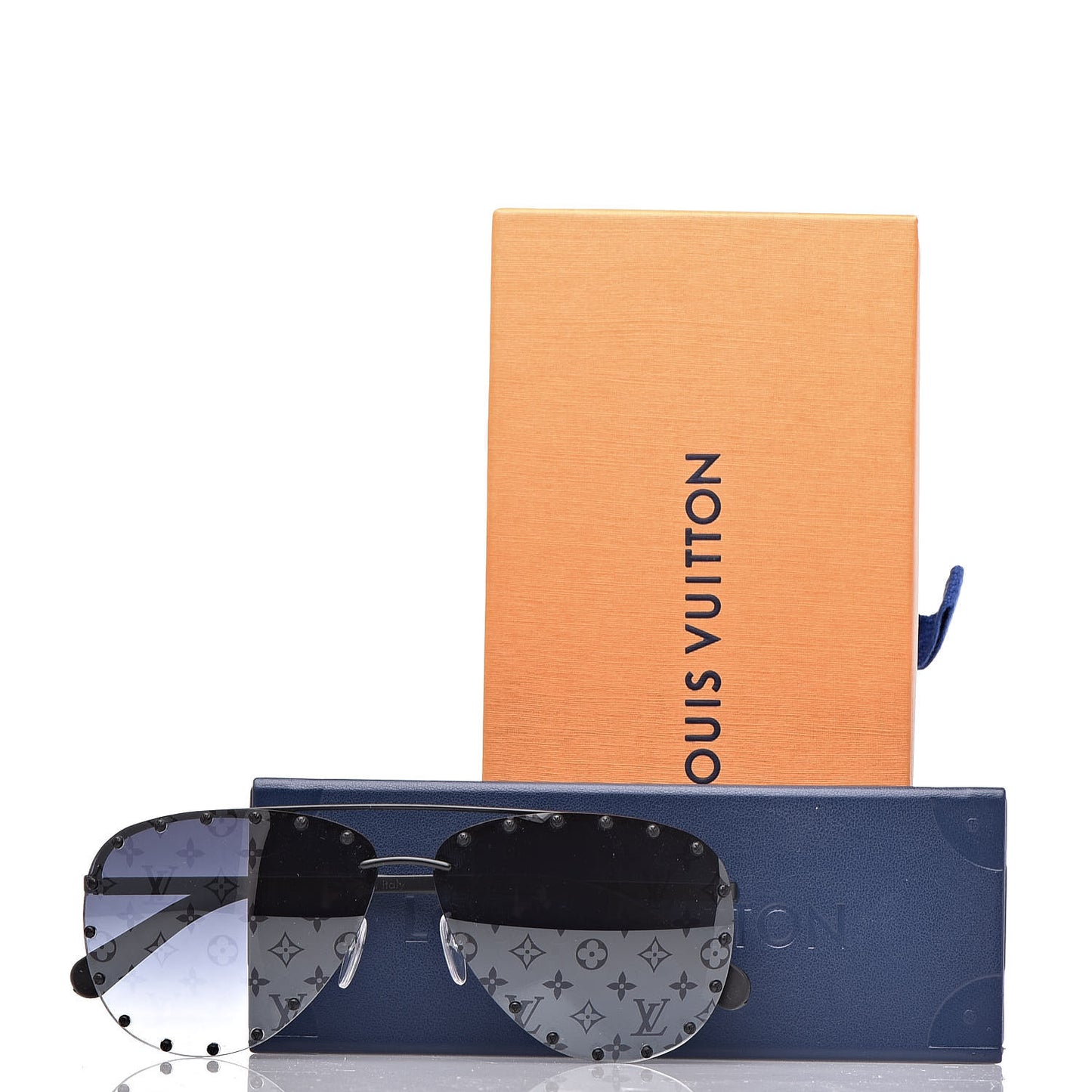 Monogram The Party Aviator Sunglasses Z0971U Black