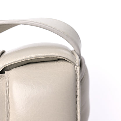 Bottega Veneta Paper Calfskin Maxi Intreccio Padded Cassette Crossbody Bag Chalk 17 of 21