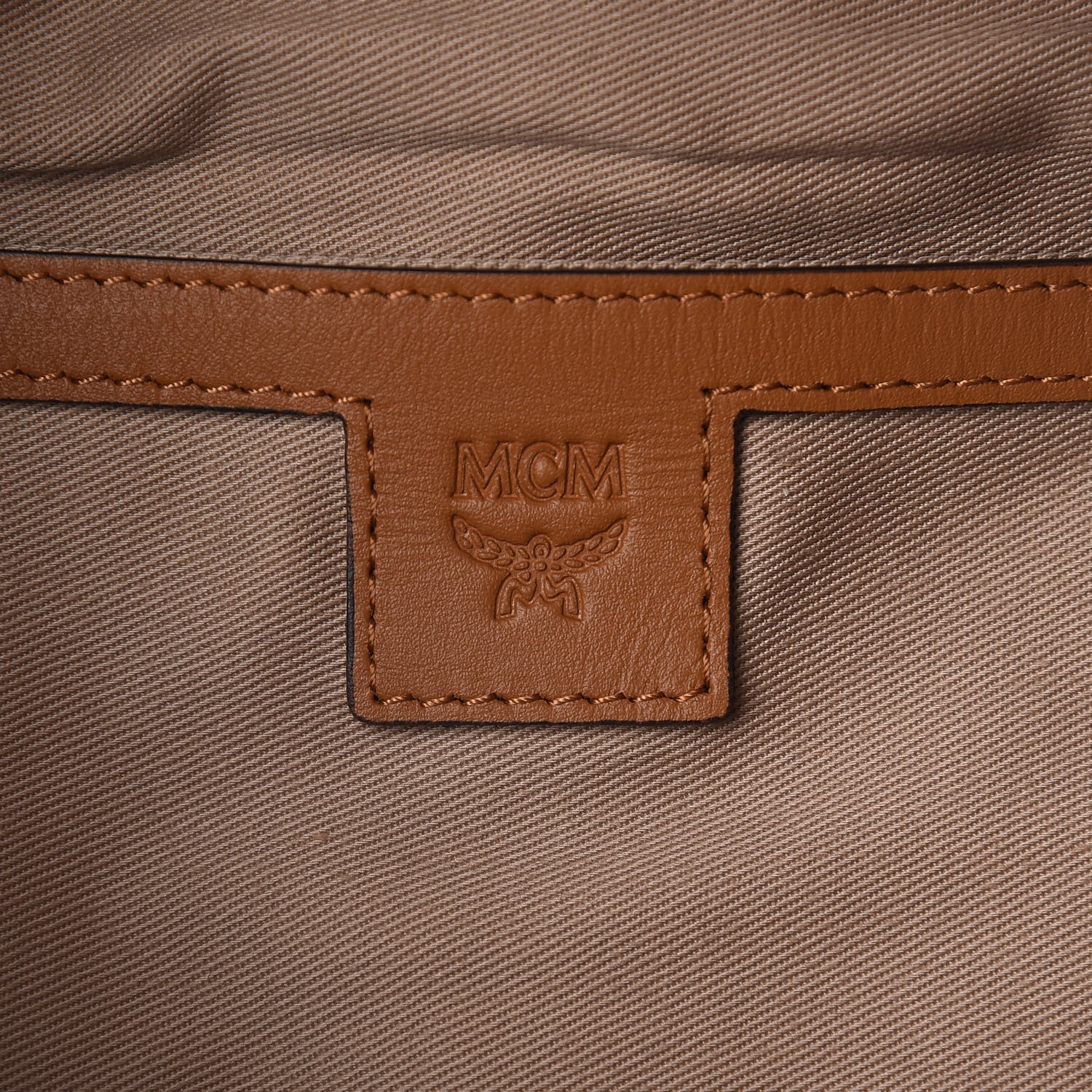 MCM Visetos Medium Fusten Belt Bag Cognac 6 of 10