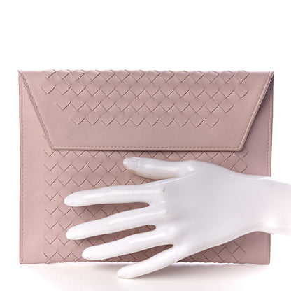 Bottega Veneta Nappa Intrecciato Three in One Nesting Pouch Magnolia Deco Rose Glicine 3 of 9