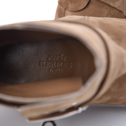 Hermes Suede Neo Low Boots 37.5 Ecorce 8 of 12