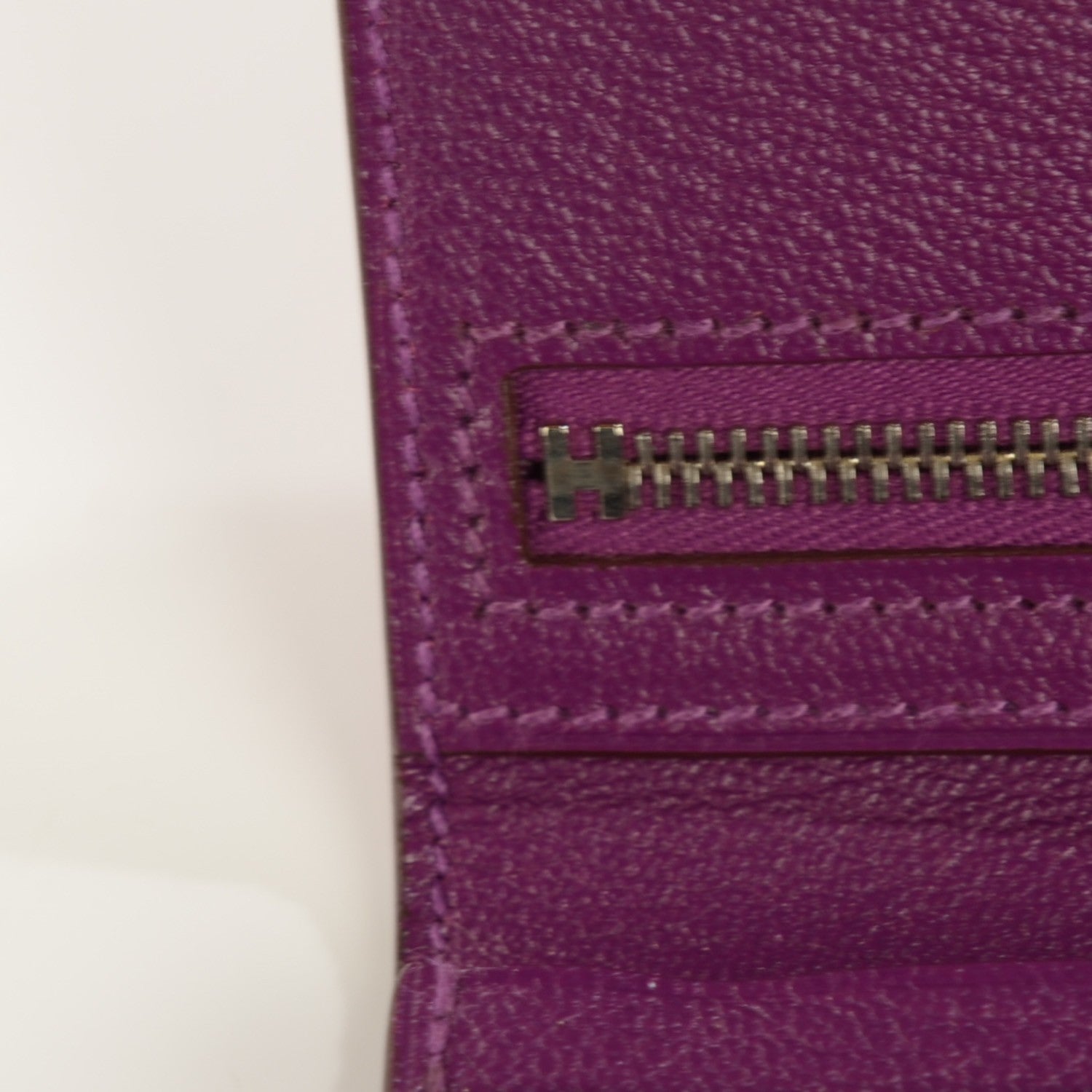 Hermes Chevre Mysore Bearn Gusset Wallet Anemone 8 of 10