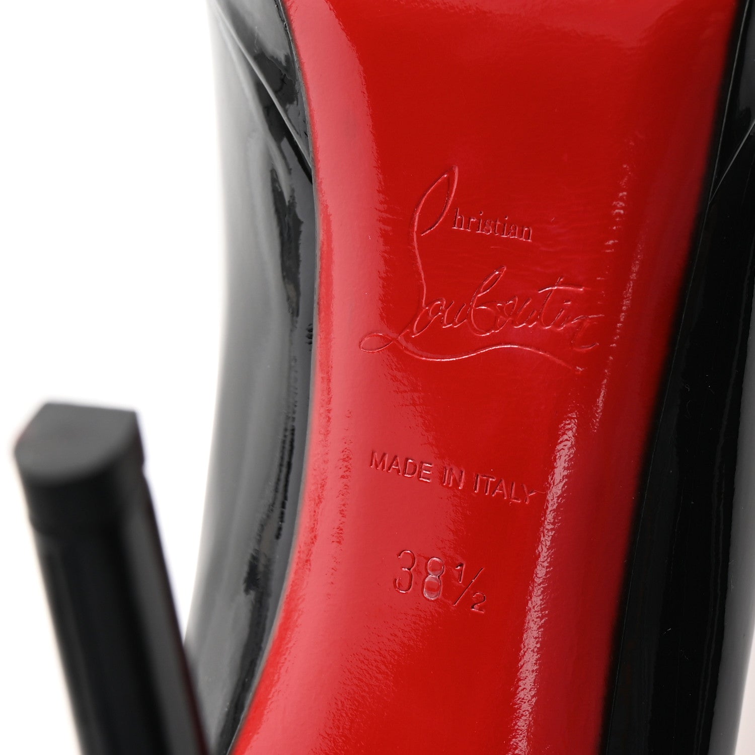 Christian Louboutin Patent New Simple 120 Pumps 38.5 Black 7 of 9