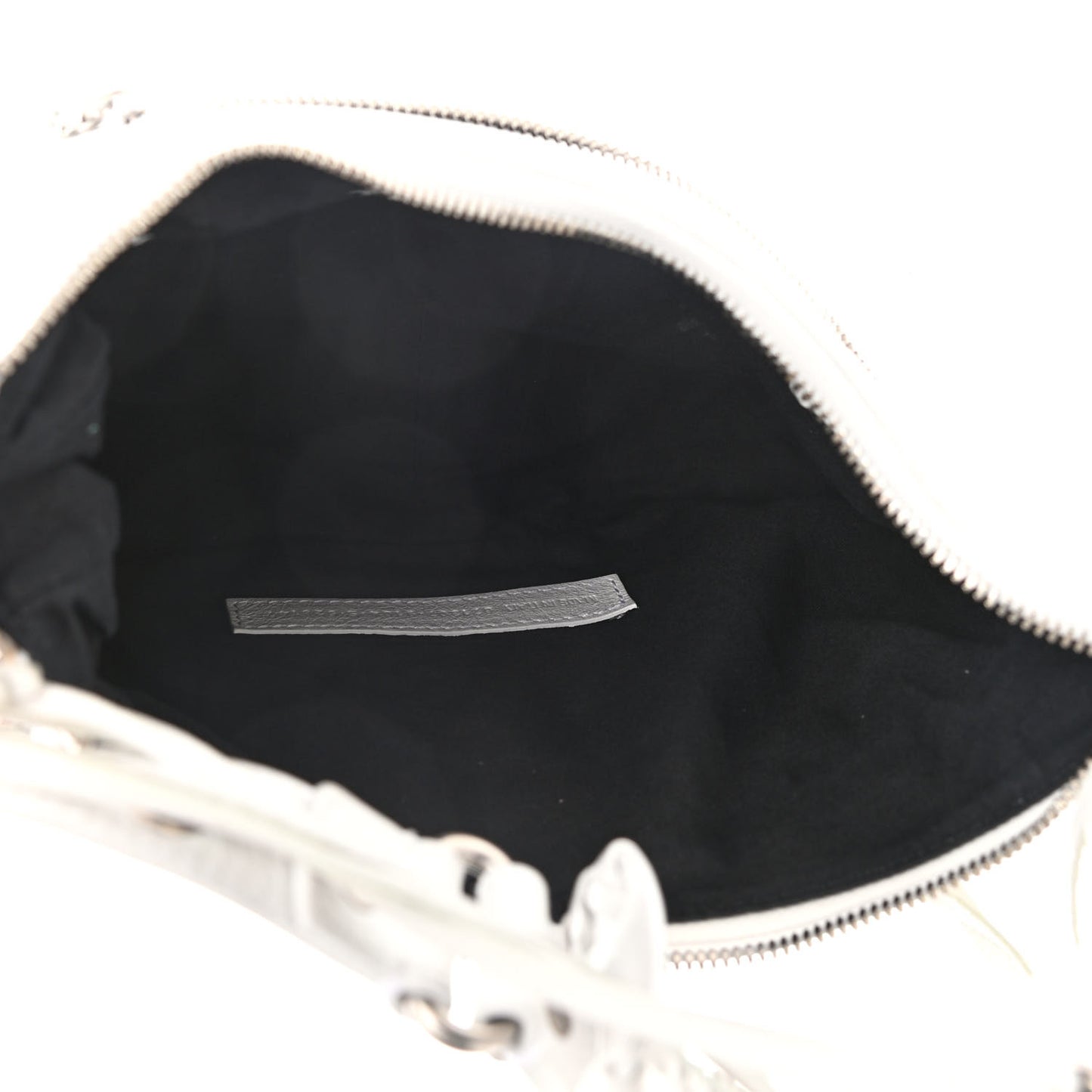 Agneau Arena Small Le Cagole Shoulder Bag Optic White