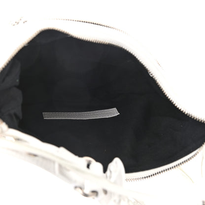 Balenciaga Agneau Arena Small Le Cagole Shoulder Bag Optic White 5 of 12
