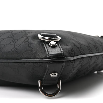 Gucci Nylon Monogram Abbey Messenger Bag Black 9 of 10