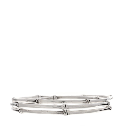 John Hardy Sterling Silver Bamboo Bangle Bracelet Set of 3 2 of 3