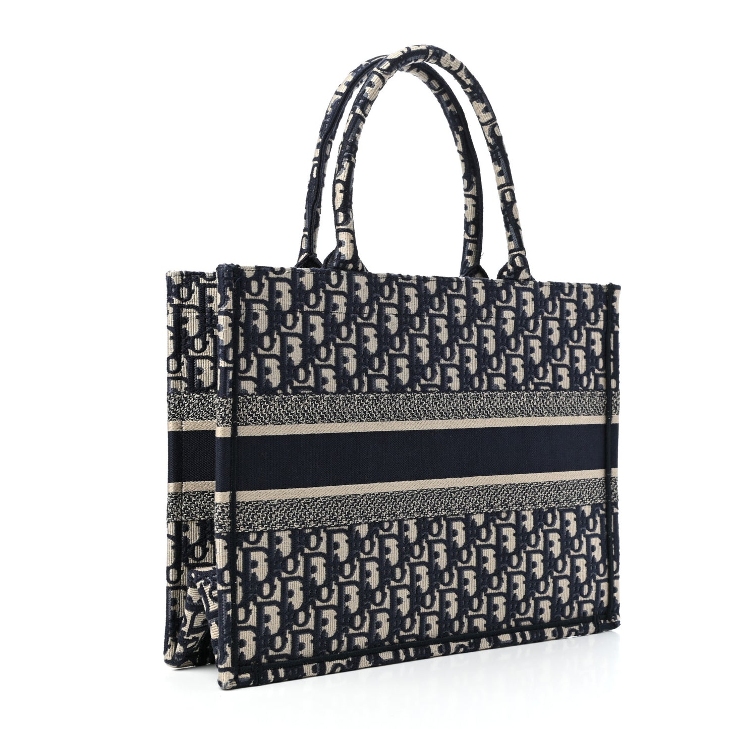Oblique Medium Book Tote Blue Multicolor