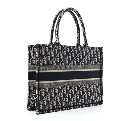 Christian Dior Oblique Medium Book Tote Blue Multicolor 3 of 9
