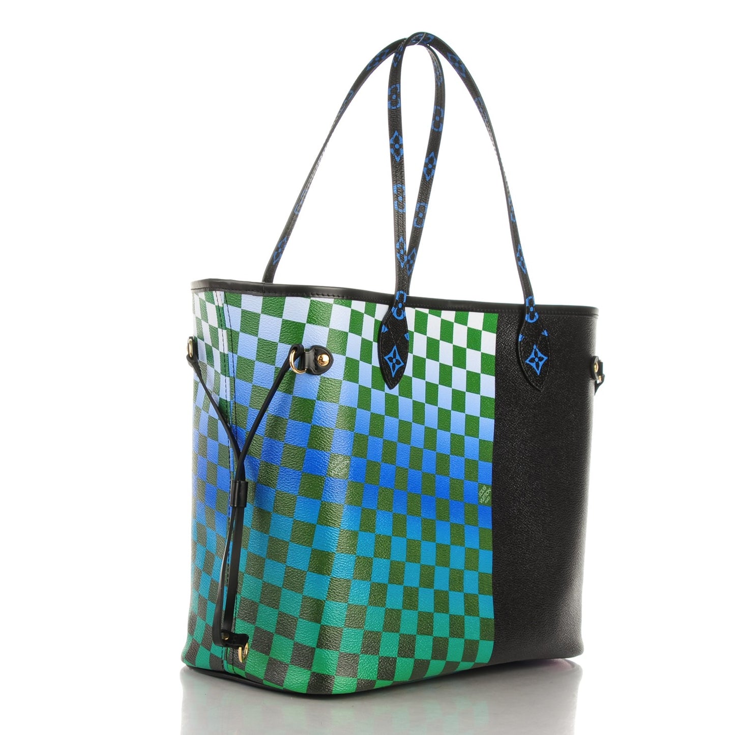 Damier Race Neverfull MM Noir Rouge