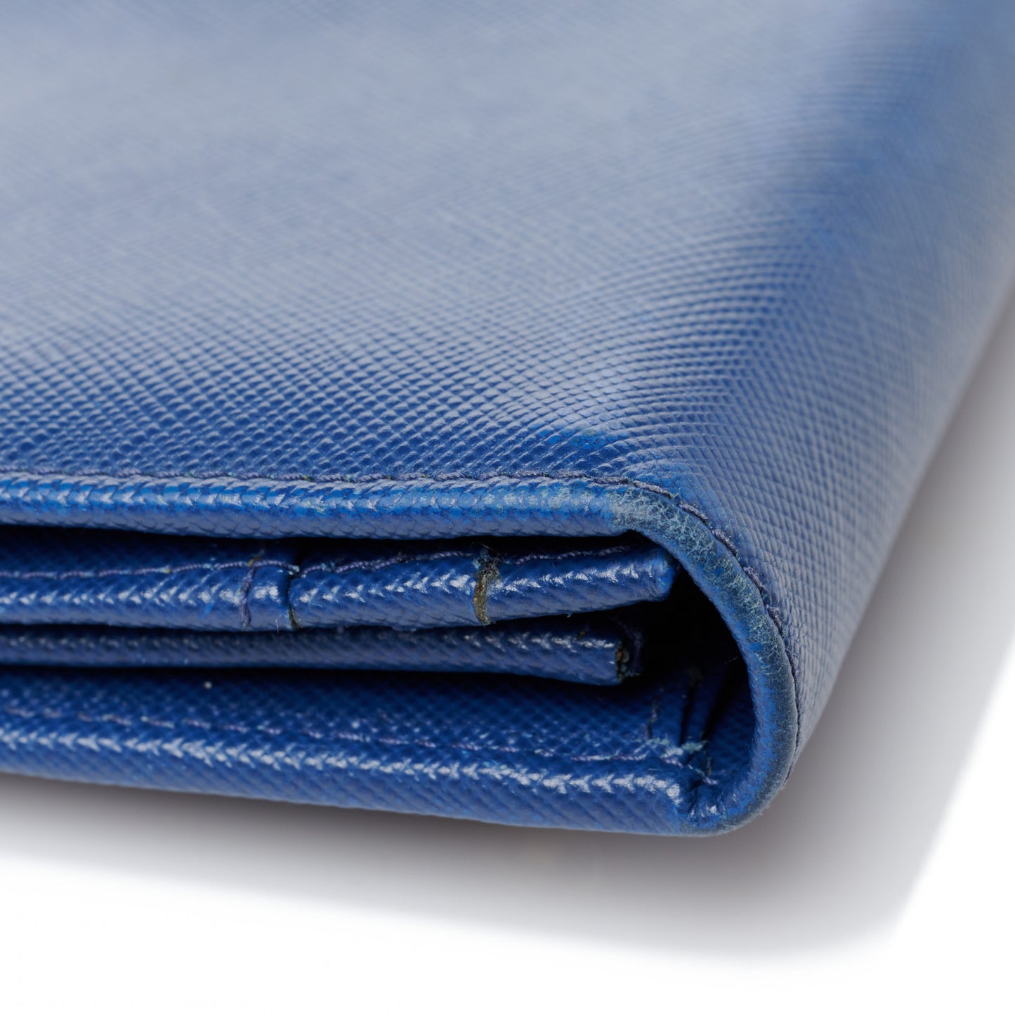 Saffiano Metal Continental Flap Wallet Bleuette