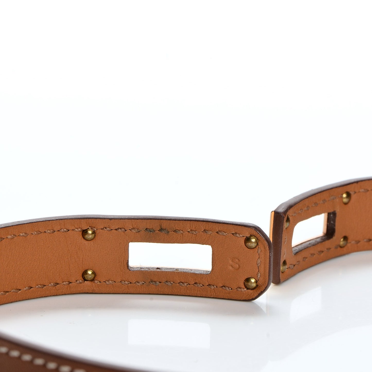 Barenia Kelly Double Tour Bracelet S Fauve