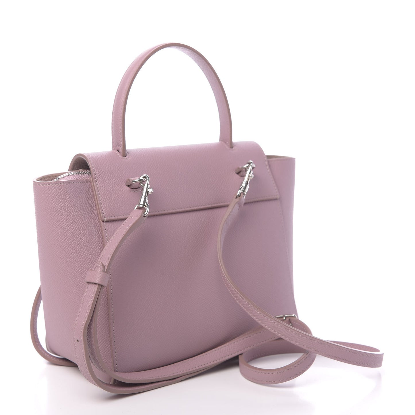 Grained Calfskin Nano Belt Bag Antique Rose