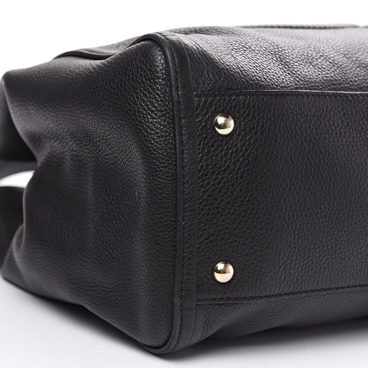 Gucci Pebbled Calfskin Medium Soho Shoulder Bag Black 8 of 11