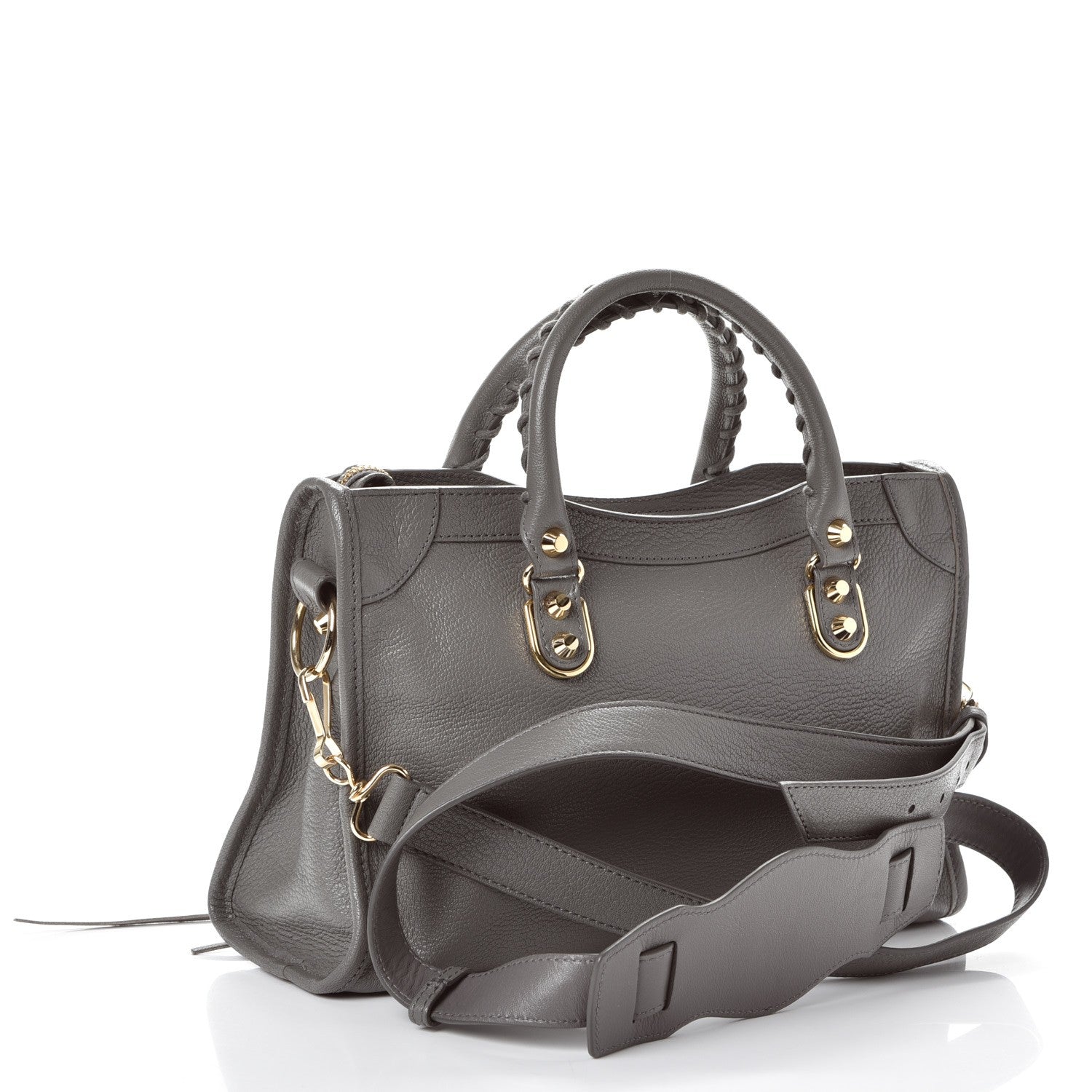 Balenciaga Chevre Gold Metallic Edge Hardware S City Gris Acier 3 of 8