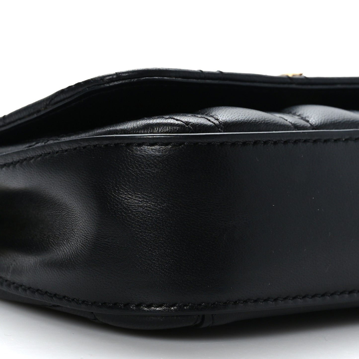 Nappa Quilted Virtus Evening Bag Black