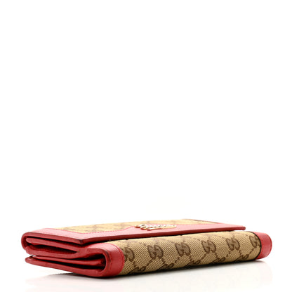 Gucci Monogram Script Continental Wallet Red 4 of 10
