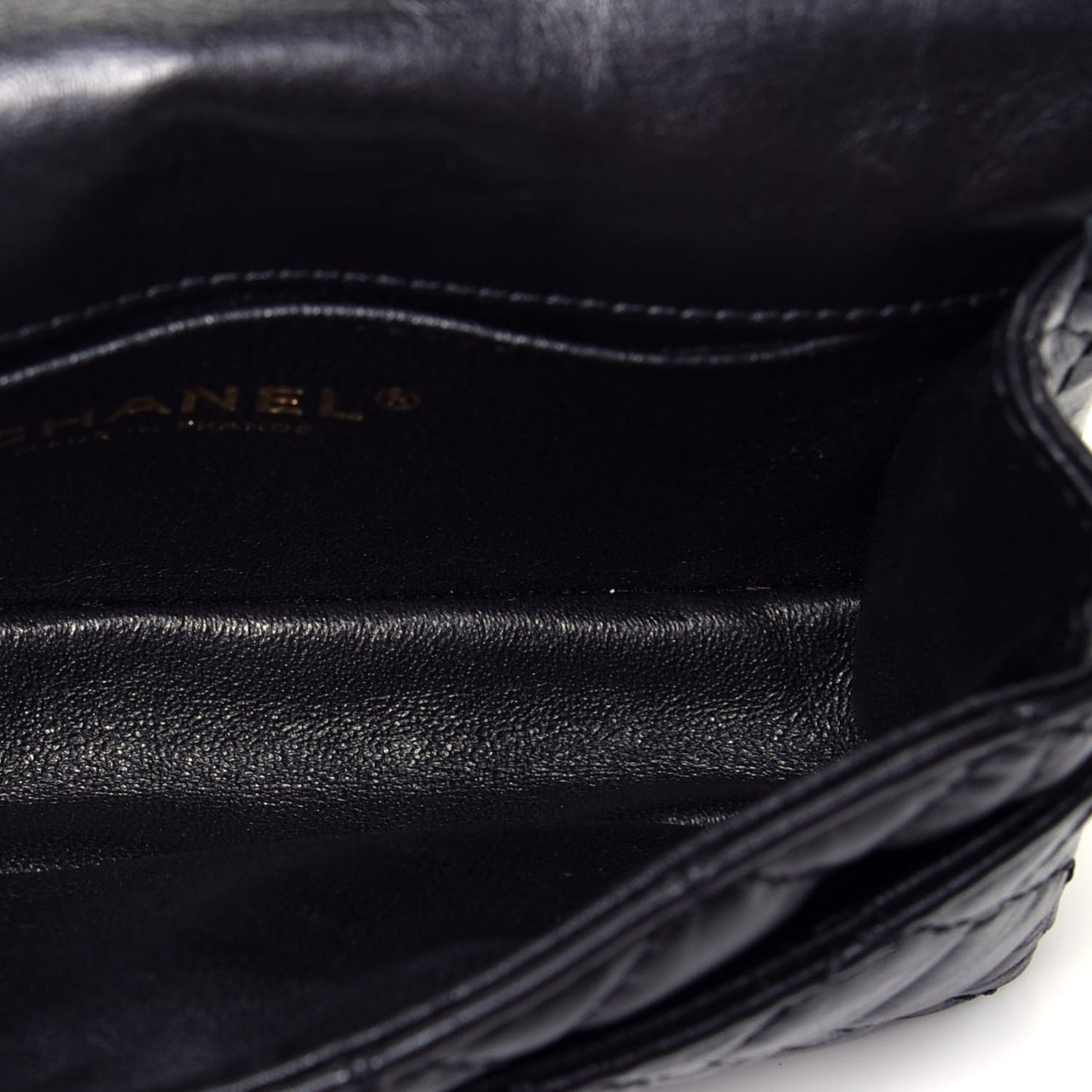 Aged Calfskin Quilted 2.55 Reissue Chain Waist Bag Black