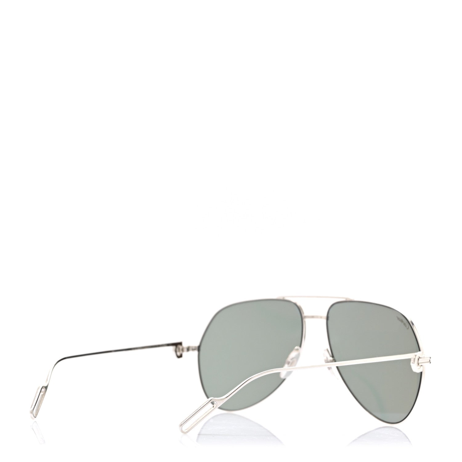 Cartier Santos Aviator Sunglasses CT0110S Silver 4 of 7
